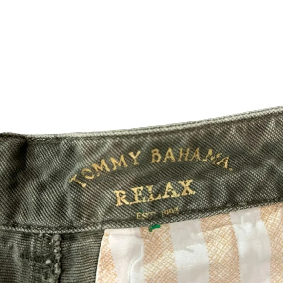 Tommy Bahama Relax Men's Green 100% Linen Short‎ Size 38 - Picture 2 of 4